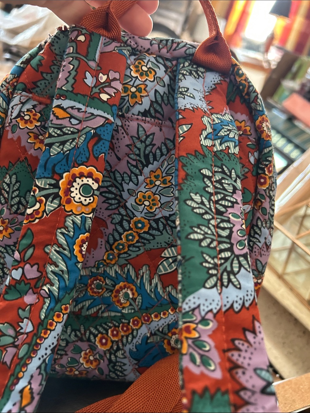 Vera Bradley small Quilted Bancroft Mini Backpack - EUC - Picture 2 of 4